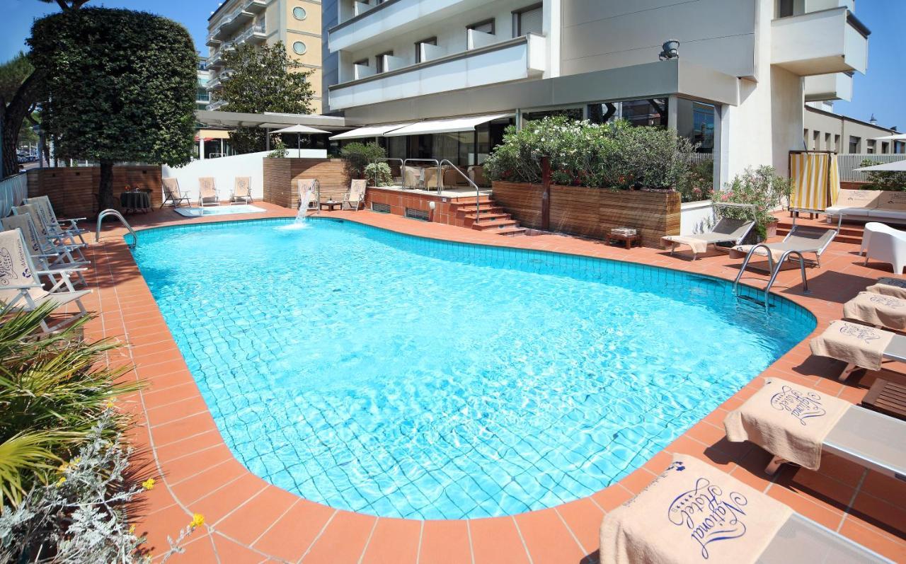 National Hotel Rimini Bagian luar foto